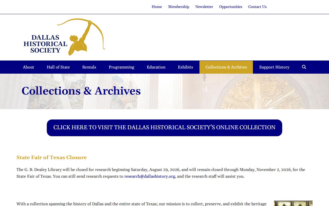 Dallas city directory archive holdings at the Dallas Historical Society